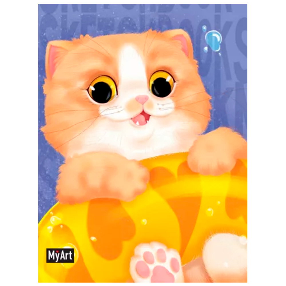 Скетчбук 467-0-159-01447-8 MyArt. MeowBook Рыжий котик