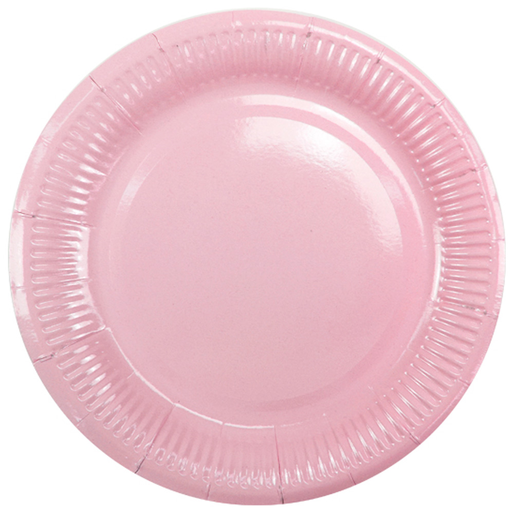 Тарелка бумажная ламинированная Pink 18см 6шт 6056896.