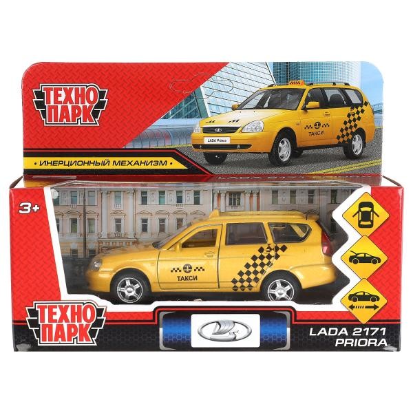 Модель PRIORAWAG-12TAX-YE LADA PRIORA Такси желтый Технопарк в кор.