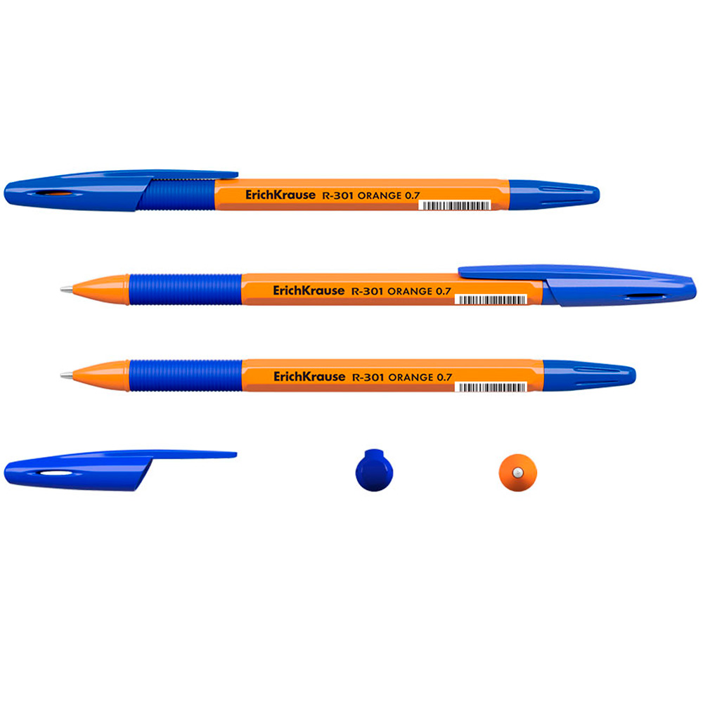 Ручка шарик синий R-301 ORANGE 0.7 Stick&Grip 39531 /Erich Krause/ Ручка шарик синий R-301 ORANGE 0.7 Stick&Grip 39531 /Erich Krause/