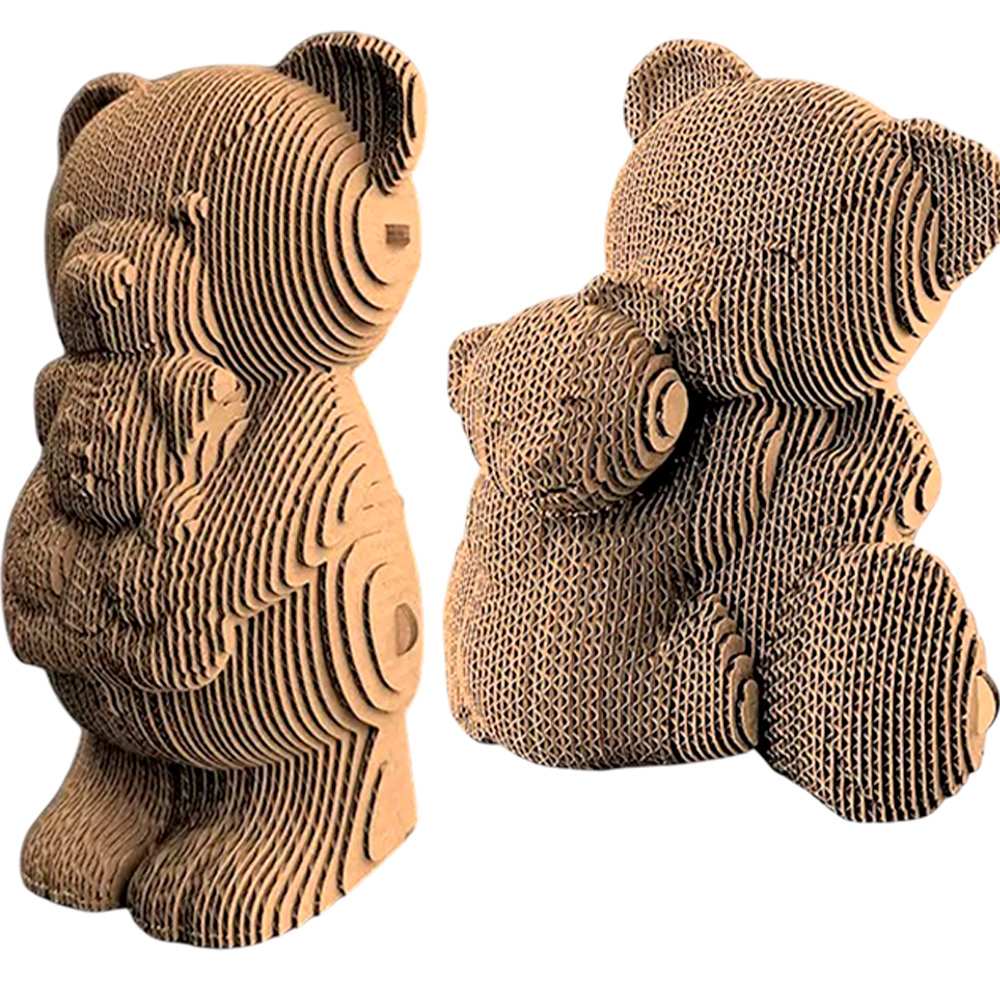 Конструктор Картонный 3D QBRIX Мишки и щенок 20085 Конструктор Картонный 3D QBRIX Мишки и щенок 20085