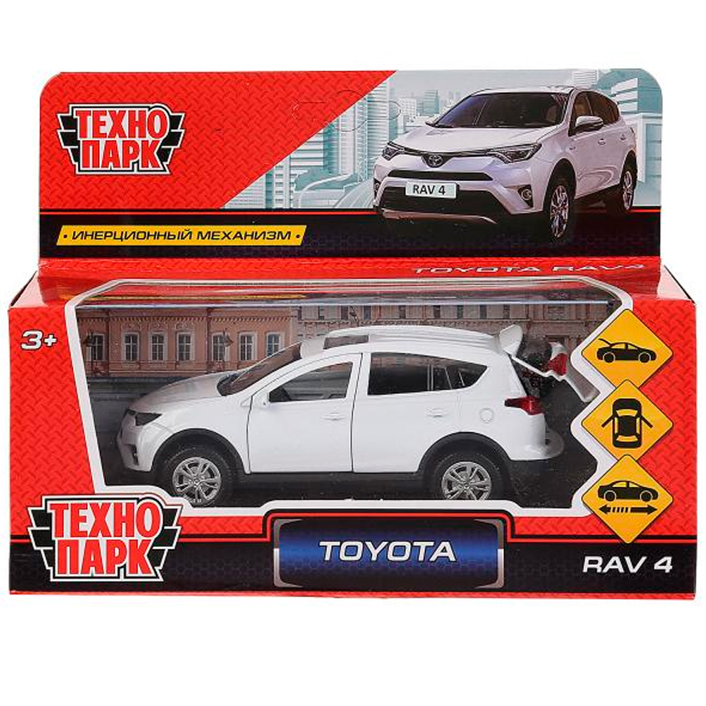 Модель RAV4-WH TOYOTA RAV4 белый Технопарк  в кор.