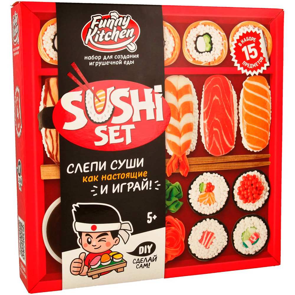 Лизун Slime Лаборатория Funny Kitchen Sushi set SS500-40213