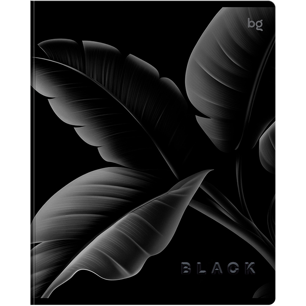 Тетрадь 80 л. линия BG Just Black 378634 Тетрадь 80 л. линия BG Just Black 378634