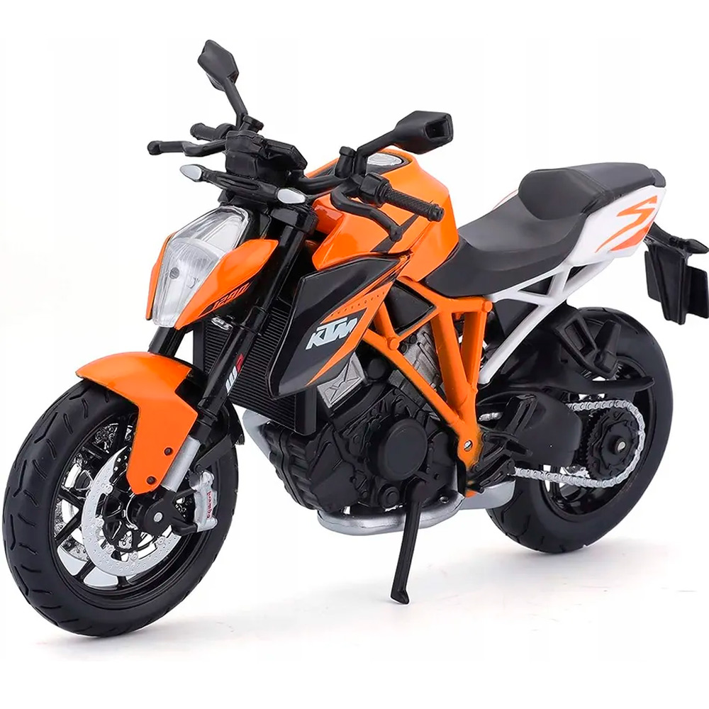 Модель 1:18 Мотоцикл KTM 1290 SUPER DUKE R, оранжевый 12837PW