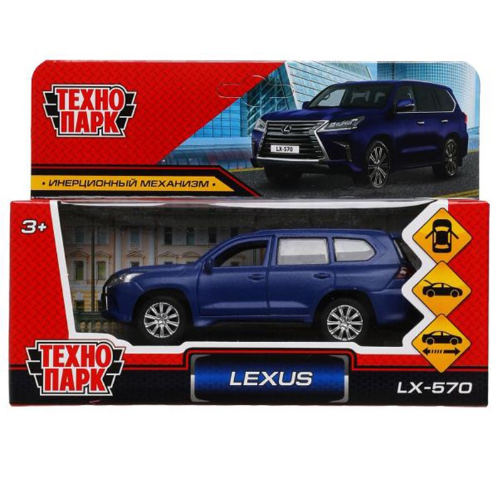 Модель LX570-12FIL-BU LEXUS LX-570 матовый Технопарк в кор.