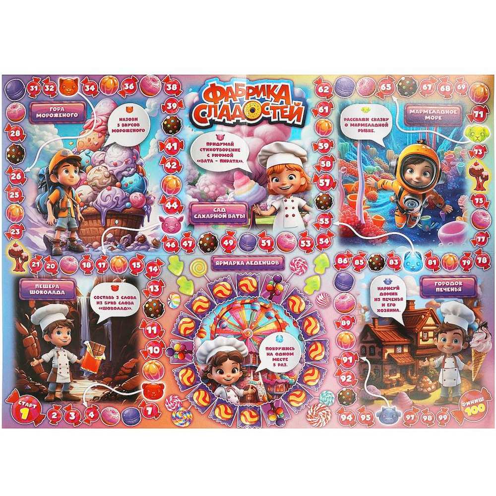 Игра Фабрика сладостей Ходилка 4660254409866 Игра Фабрика сладостей Ходилка 4660254409866