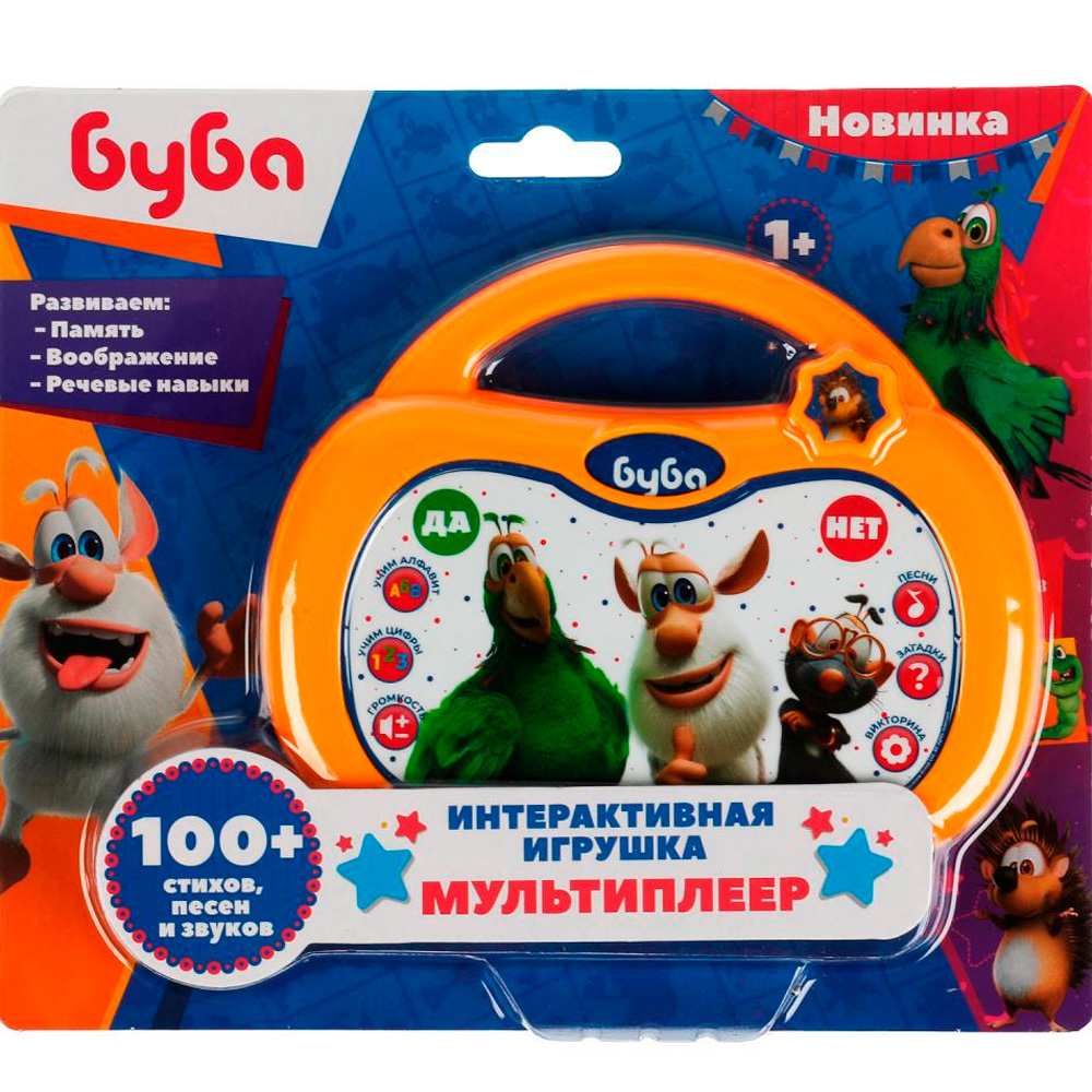 Игрушка на бат. Мультиплеер Буба 100 стихов,песен,звуков Умка HT586-R3