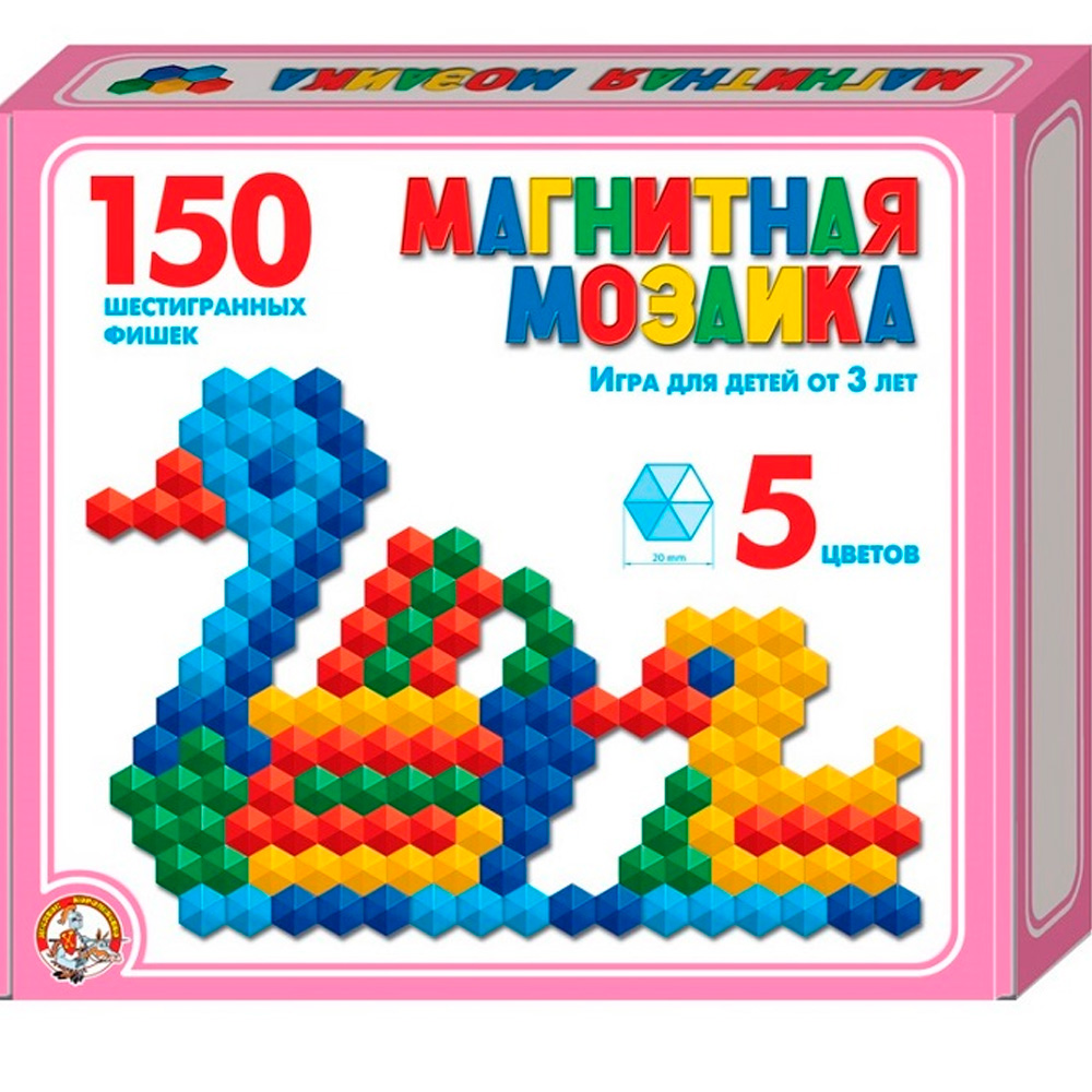Мозаика магнитная 150 фишек 960 /10/ Мозаика магнитная 150 фишек 960 /10/
