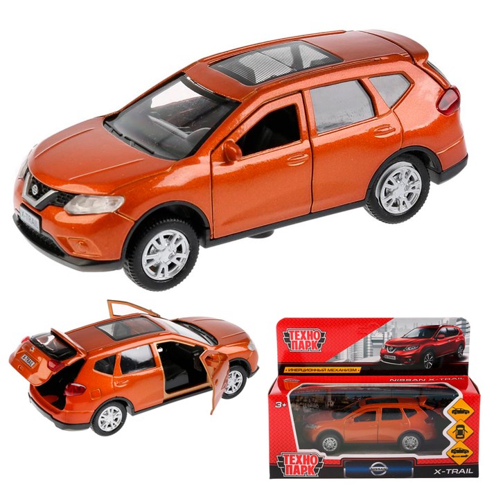 Модель X-TRAIL-GD Nissan X-TRAIL золотой Технопарк  в кор.