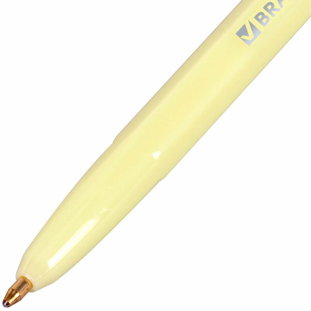 Ручка шариковая синяя Carina ассорт BRAUBERG, 143970
