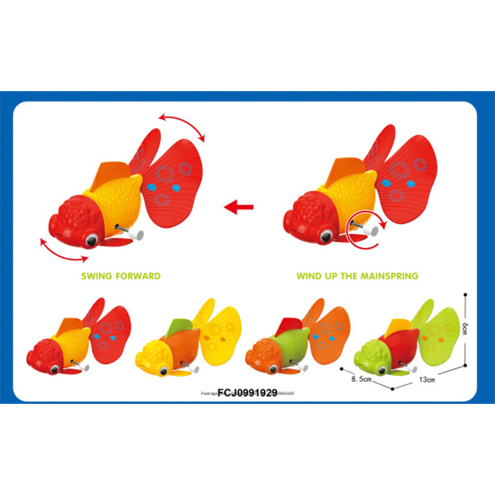 Игрушка завод 6668-9B Рыбка в пак.