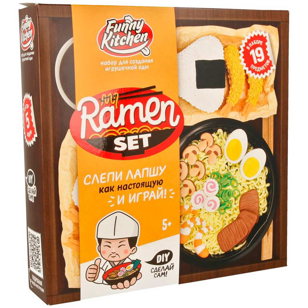 Лизун Slime Лаборатория Funny Kitchen Ramen set SS500-40217