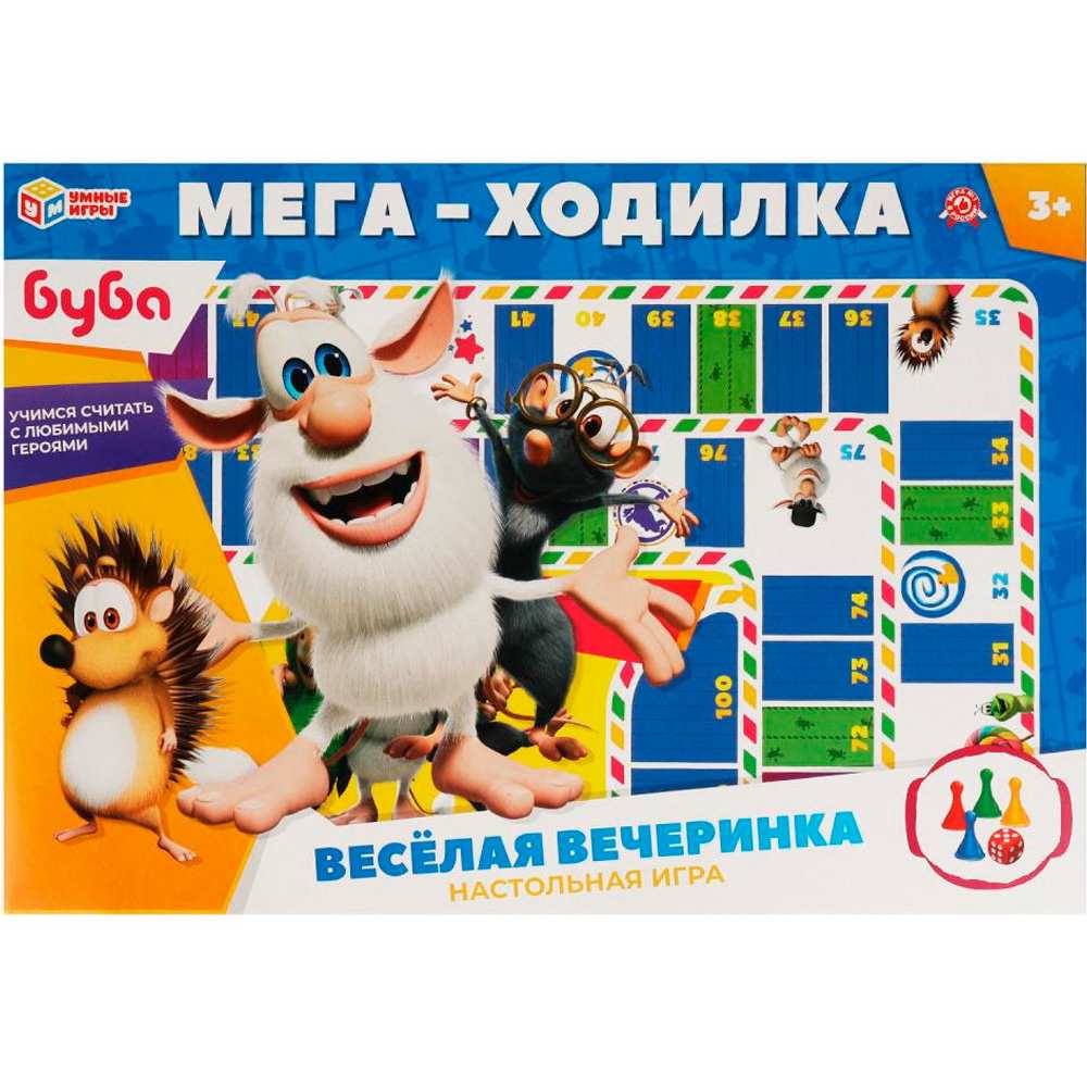 Игра Умка Мега-ходилка "Буба. Весёлая вечеринка" 4680107961204