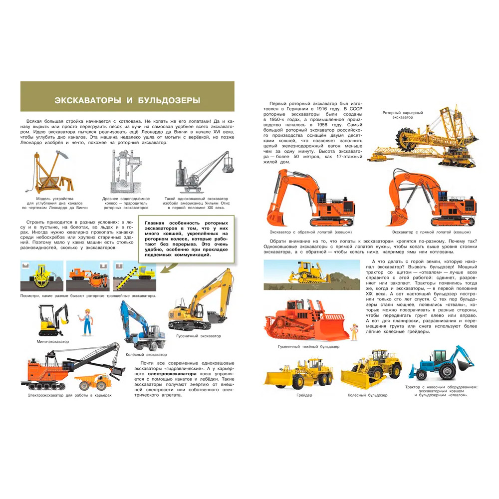 Книга 978-5-00132-540-6 Строительная техника. Моя первая энциклопедия с наклейками