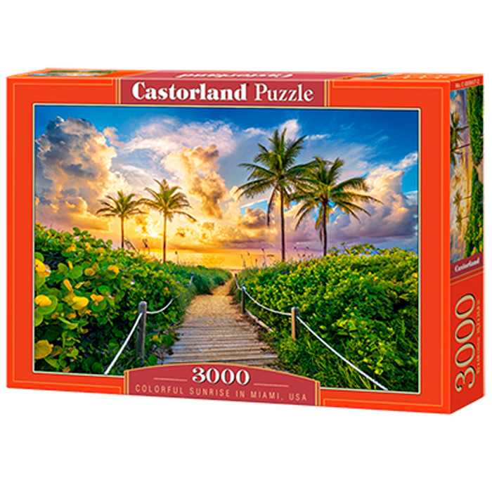 Пазл 3000 Красочный восход в Майами С-300617 Castor Land