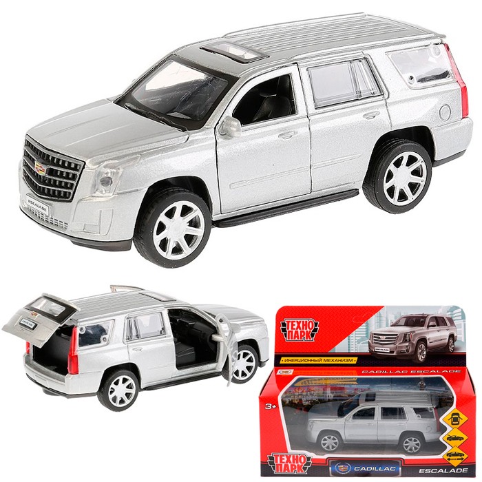 Модель ESCALADE-SL CADILLAC ESCALADE Серебристый Технопарк в кор.