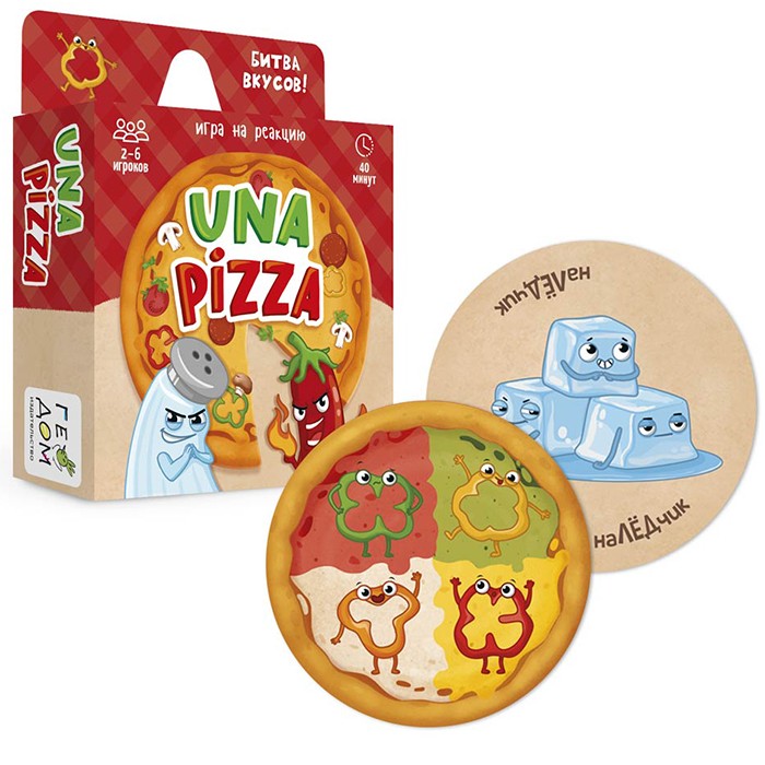 Игра карточная. Una pizza. 60 карточек. 4660136220367 Игра карточная. Una pizza. 60 карточек. 4660136220367