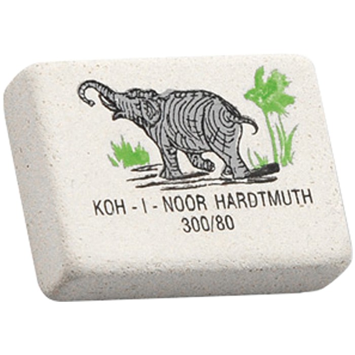 Ластик KOH-I-NOOR Elephant 300/80 прямоугольный 26*18,5*8мм 001467.