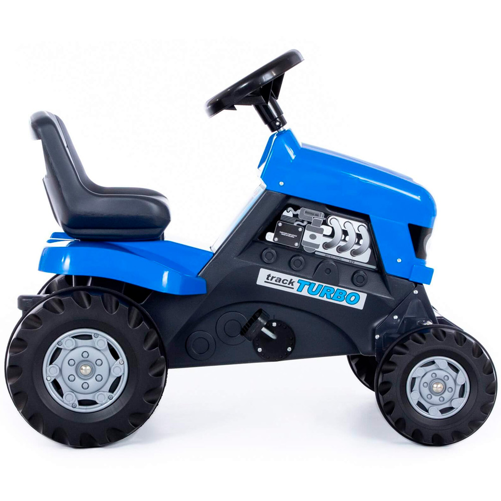 Каталка-трактор с педалями Turbo синяя 84620 П-Е /1/