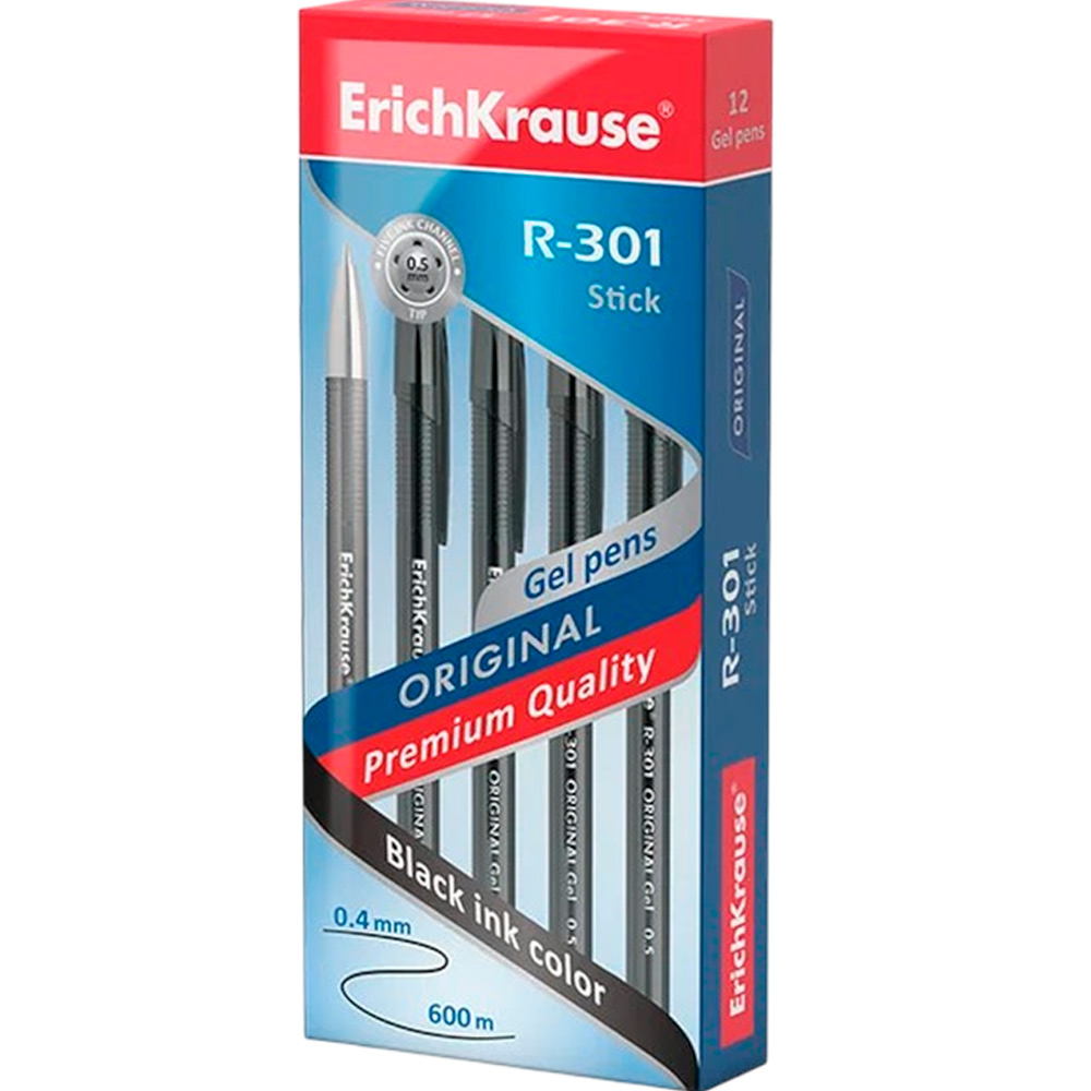 Ручка гелевая черный R-301 Original Gel 0.5 42721 /Erich Krause/ Ручка гелевая черный R-301 Original Gel 0.5 42721 /Erich Krause/