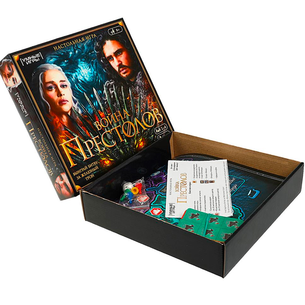 Игра Умка Война Престолов.Ходилка квадрат.40 карточек 4650250597902 Игра Умка Война Престолов.Ходилка квадрат.40 карточек 4650250597902