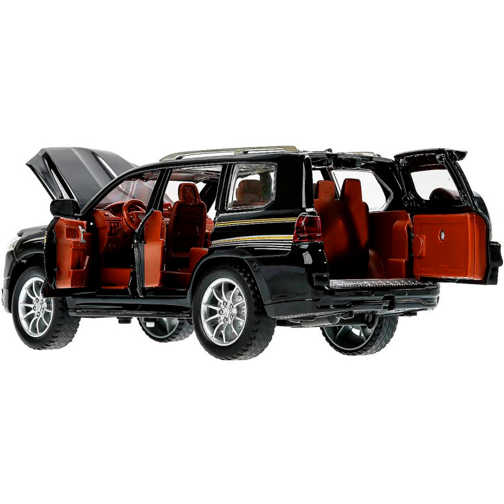 Модель CZ124-R TOYOTA PRADO, 21см, двери, инерц, черный Технопарк