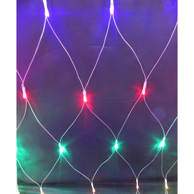 Электрическая гирлянда Сетка 3х3м 300л LED 8реж 33м цветной МК-19147