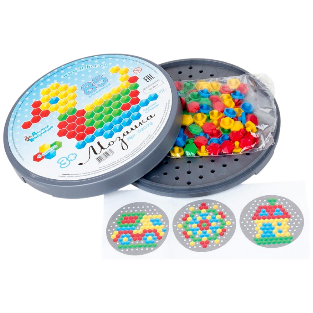 Мозаика 85 шестигранных фишек. 02073 Мозаика 85 шестигранных фишек. 02073