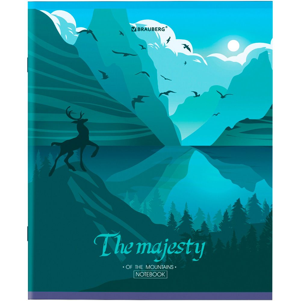 Тетрадь 48 л. А5 клетка Majesty 404368 BRAUBERG .