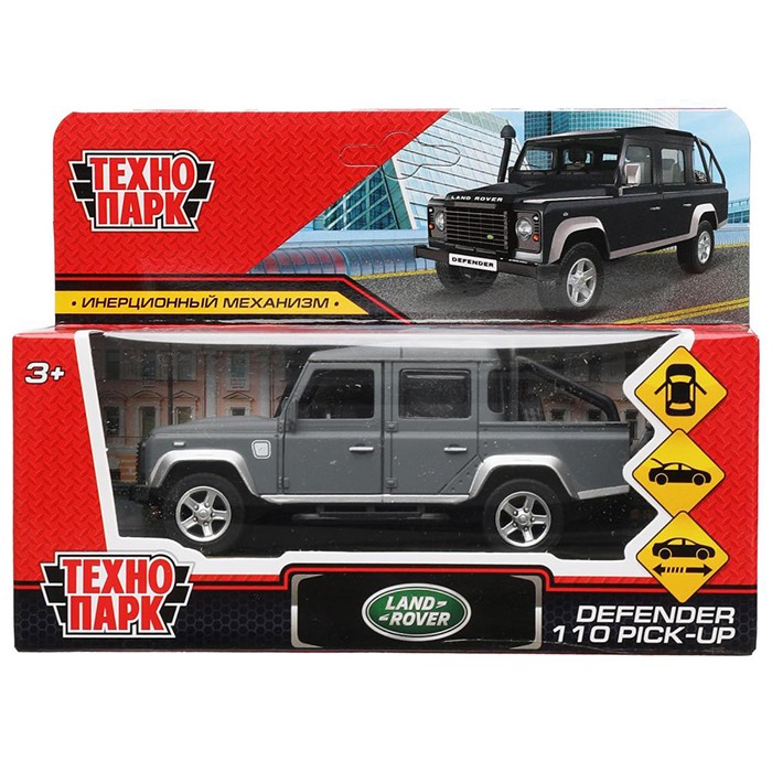 Модель DEFPICKUP-12MAT-GY LAND ROVER DEFENDER PICKUP матовый Технопарк в кор.