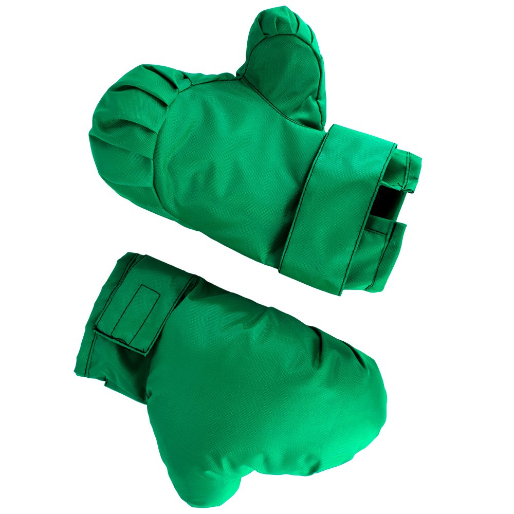Боксерский набор Перчатки 60 см зеленый,ткань Dvizhok.