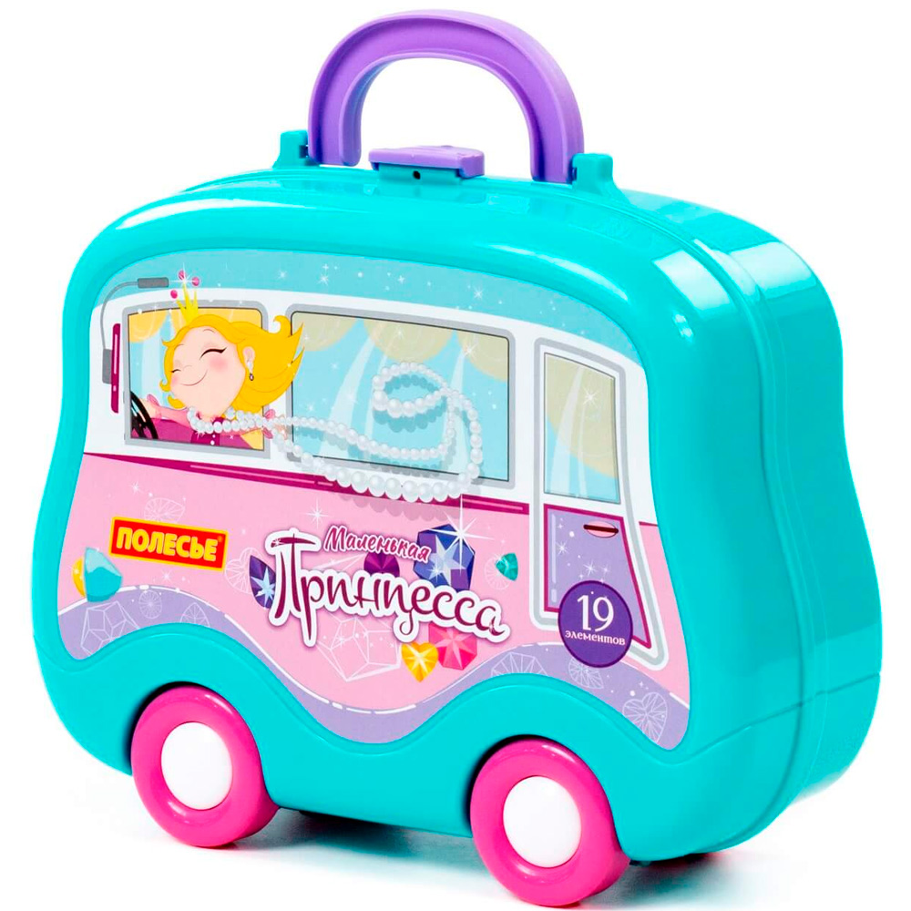 Набор "Маленькая принцесса" №14 19 элементов в чемоданчике на колёсиках 94247 /П-Е/.